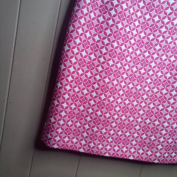 Isabella DeMarco Skirt 10 Career Dressy Geometric Circles Pink White - Picture 6 of 12